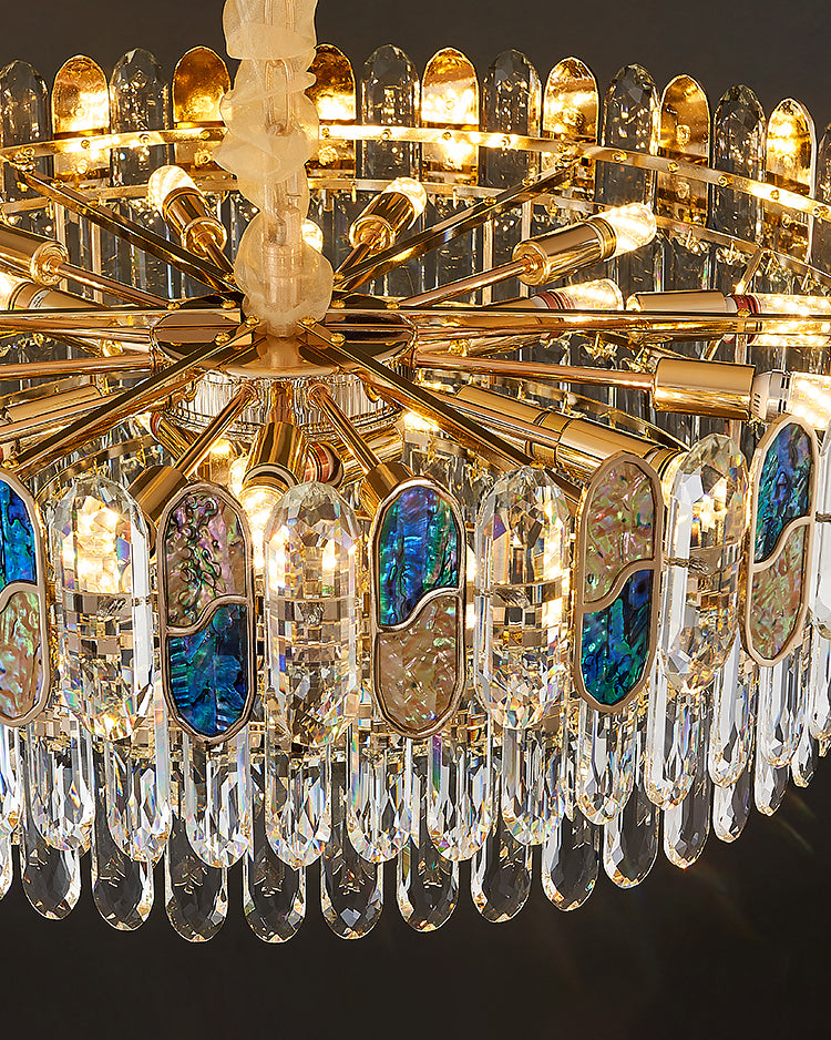 WOMO Luxury Shell Crystal Chandelier-WM3027