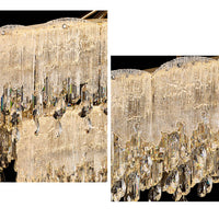 WOMO Gold Fringe Crystal Chandelier-WM3028