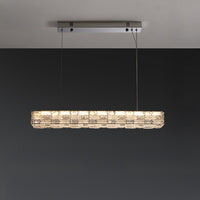WOMO Linear Rectangular Crystal Chandelier-WM3029