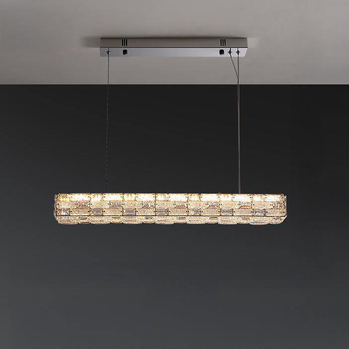 WOMO Linear Rectangular Crystal Chandelier-WM3029