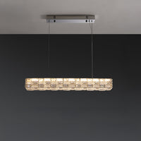 WOMO Linear Rectangular Crystal Chandelier-WM3029