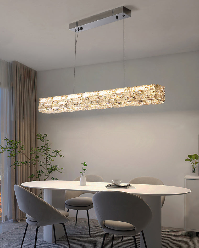 WOMO Linear Rectangular Crystal Chandelier-WM3029