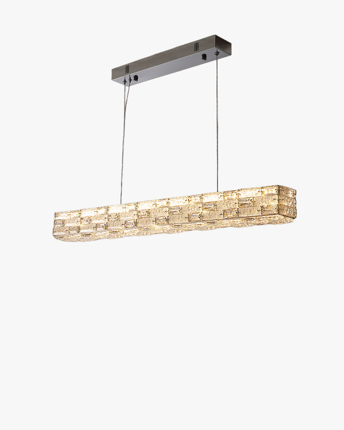 WOMO Linear Rectangular Crystal Chandelier-WM3029