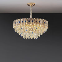 WOMO Tiered Round/Oval Crystal Chandelier-WM3030