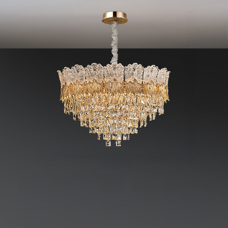 WOMO Luxury Round/Oval Crystal Chandelier-WM3031
