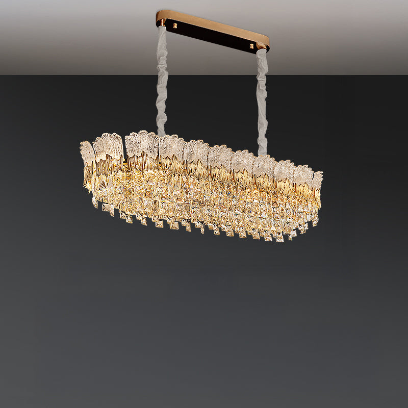 WOMO Luxury Round/Oval Crystal Chandelier-WM3031