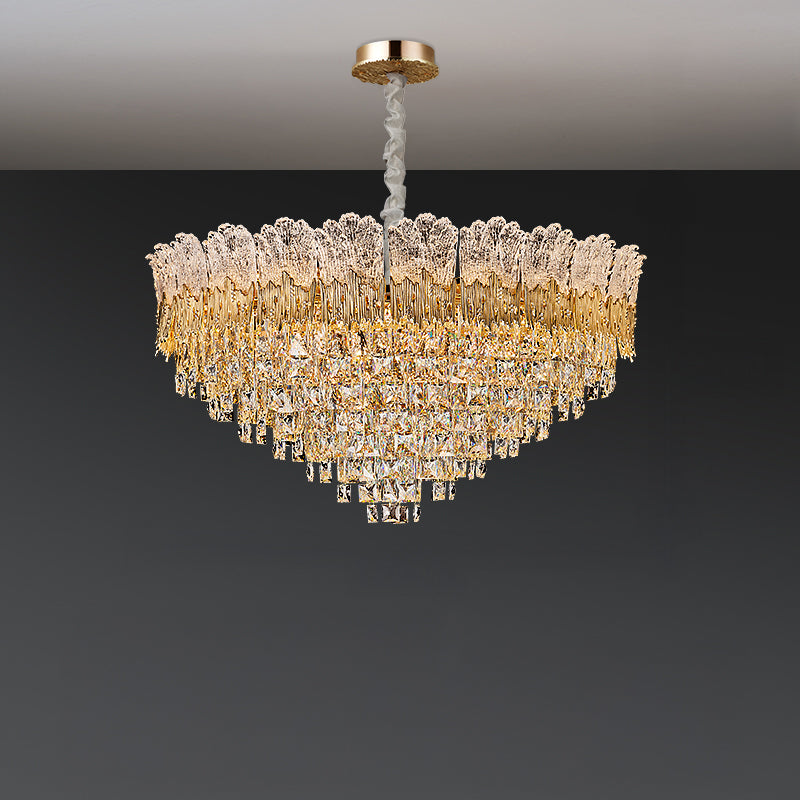 WOMO Luxury Round/Oval Crystal Chandelier-WM3031
