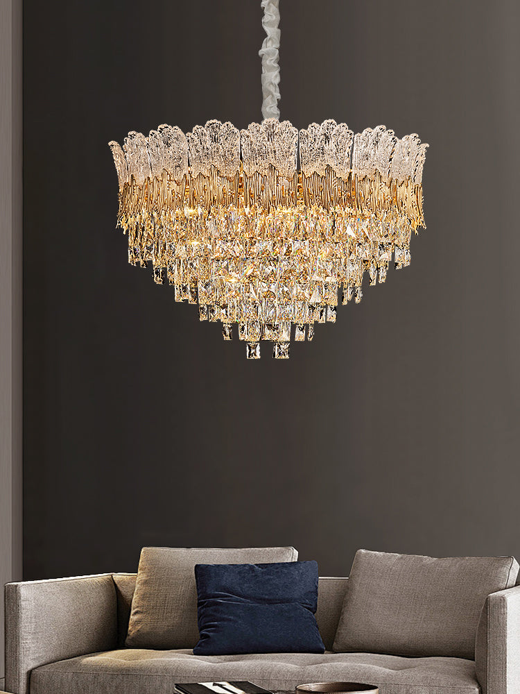 WOMO Luxury Round/Oval Crystal Chandelier-WM3031
