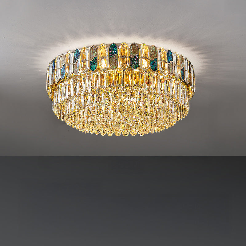 WOMO Round/Oval Shell Crystal Chandelier-WM3032