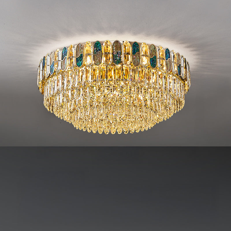 WOMO Round/Oval Shell Crystal Chandelier-WM3032
