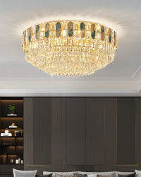 WOMO Round/Oval Shell Crystal Chandelier-WM3032