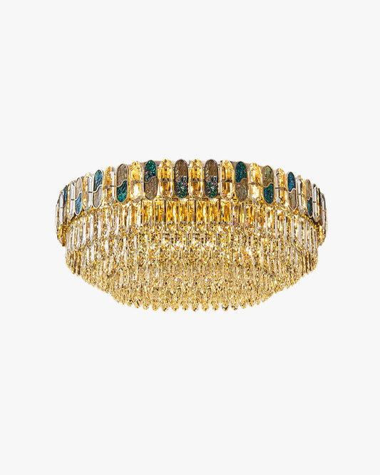 WOMO Round/Oval Shell Crystal Chandelier-WM3032