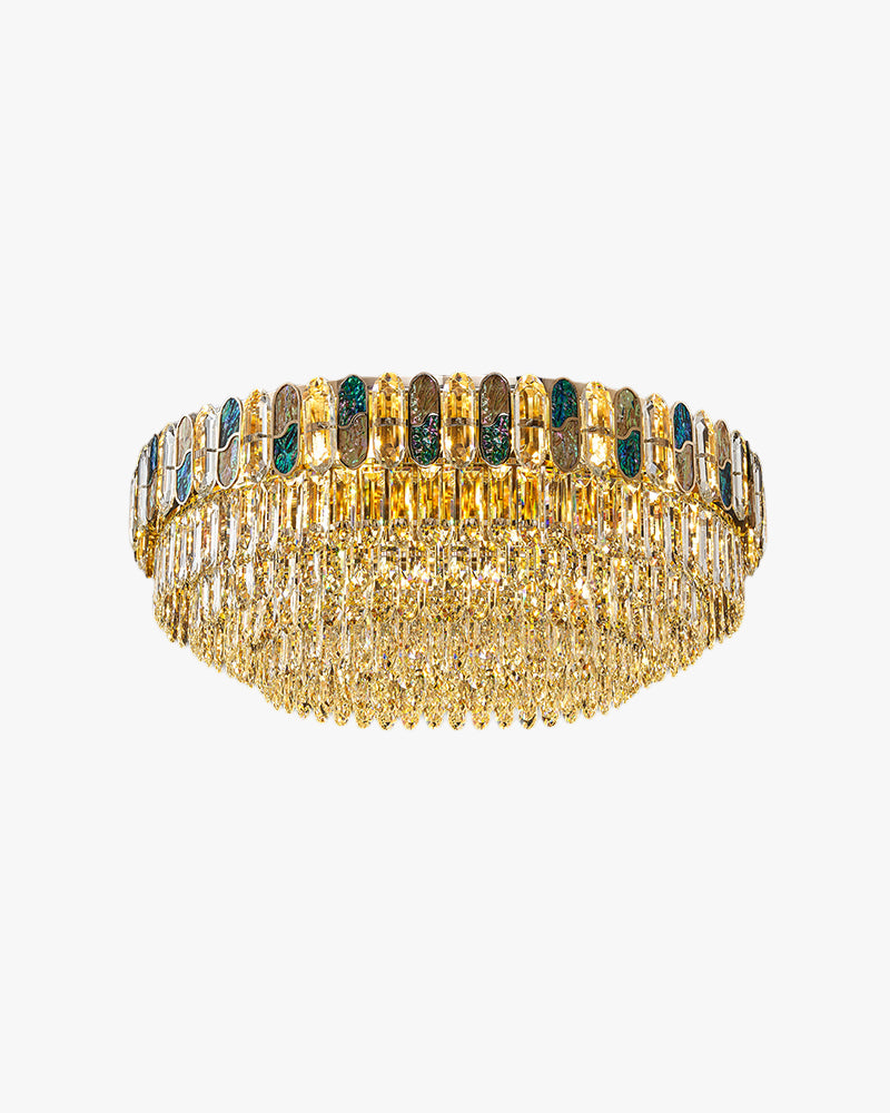 WOMO Round/Oval Shell Crystal Chandelier-WM3032