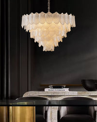 WOMO Tiered Glass Chandelier-WM3033