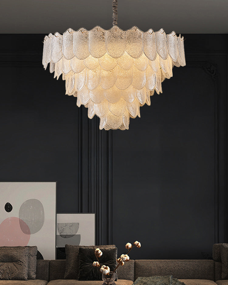 WOMO Tiered Glass Chandelier-WM3033