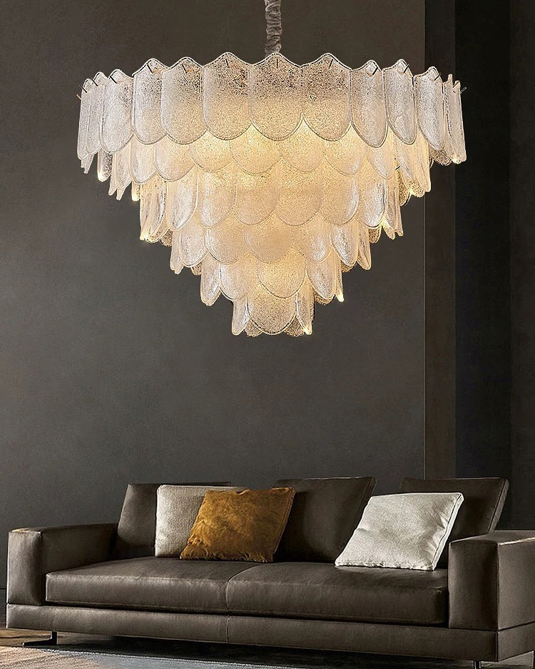 WOMO Tiered Glass Chandelier-WM3033