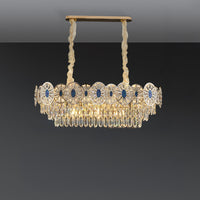 WOMO Tiered Shell Crystal Chandelier-WM3034