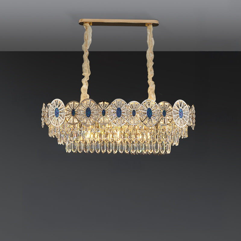 WOMO Tiered Shell Crystal Chandelier-WM3034