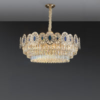 WOMO Tiered Shell Crystal Chandelier-WM3034