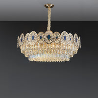 WOMO Tiered Shell Crystal Chandelier-WM3034