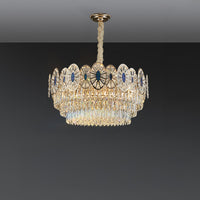 WOMO Tiered Shell Crystal Chandelier-WM3034