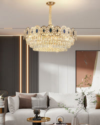 WOMO Tiered Shell Crystal Chandelier-WM3034