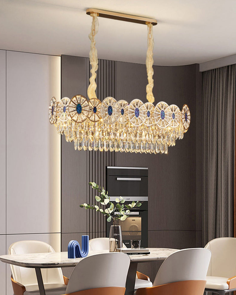 WOMO Tiered Shell Crystal Chandelier-WM3034