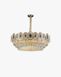WOMO Tiered Shell Crystal Chandelier-WM3034