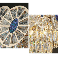 WOMO Tiered Shell Crystal Chandelier-WM3034
