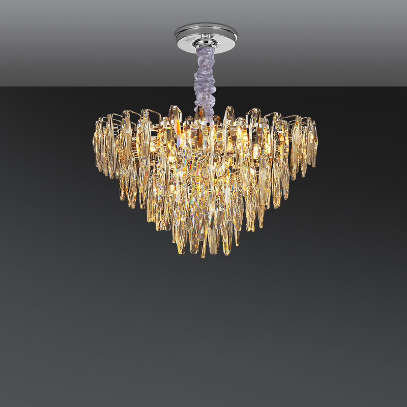 WOMO Tiered Crystal Chandelier-WM3035