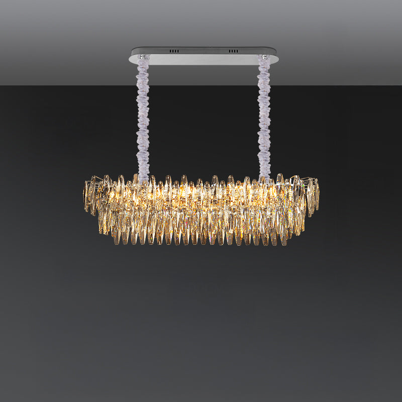WOMO Tiered Crystal Chandelier-WM3035