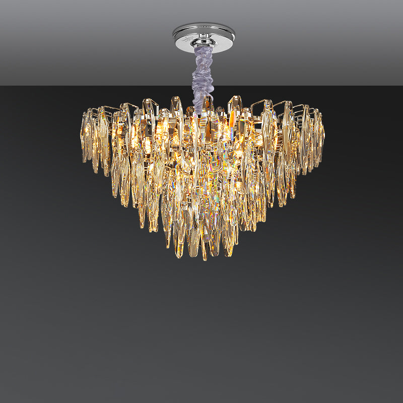 WOMO Tiered Crystal Chandelier-WM3035