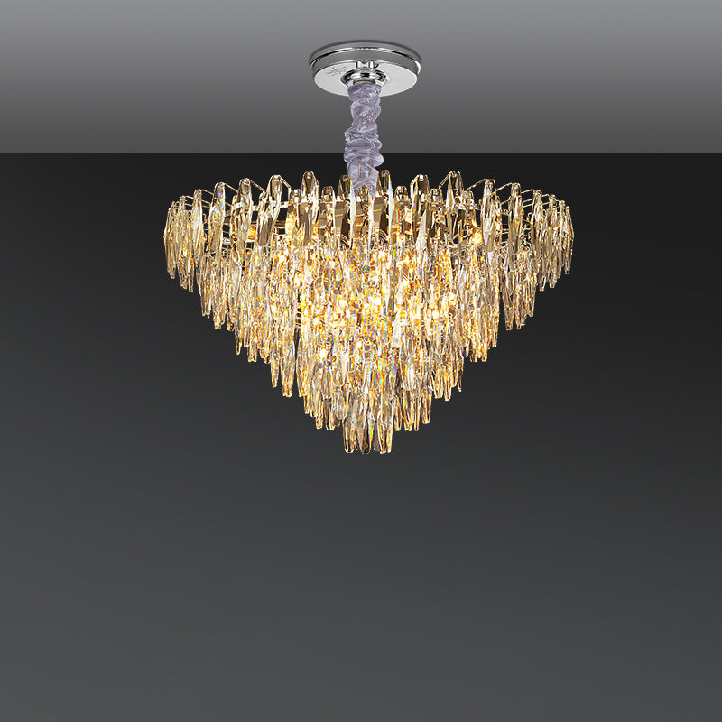 WOMO Tiered Crystal Chandelier-WM3035