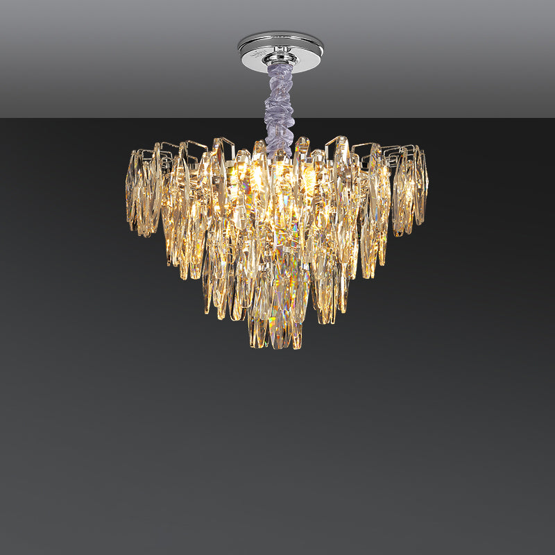 WOMO Tiered Crystal Chandelier-WM3035