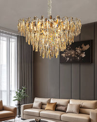 WOMO Tiered Crystal Chandelier-WM3035