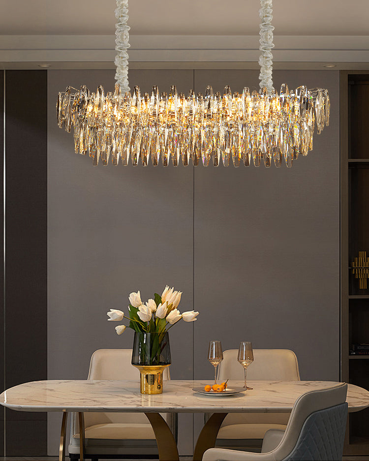 WOMO Tiered Crystal Chandelier-WM3035