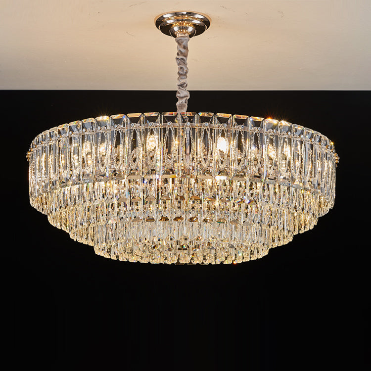 WOMO Tiered Crystal Chandelier-WM3038