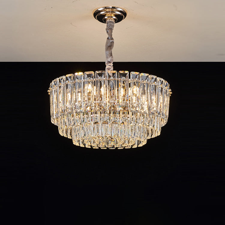 WOMO Tiered Crystal Chandelier-WM3038