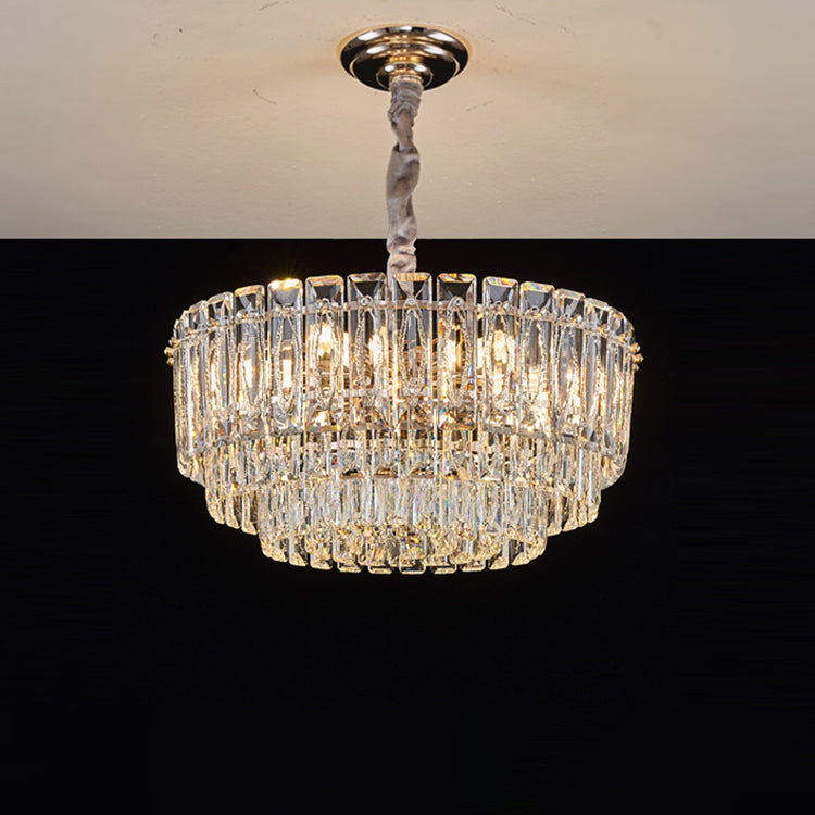 WOMO Tiered Crystal Chandelier-WM3038