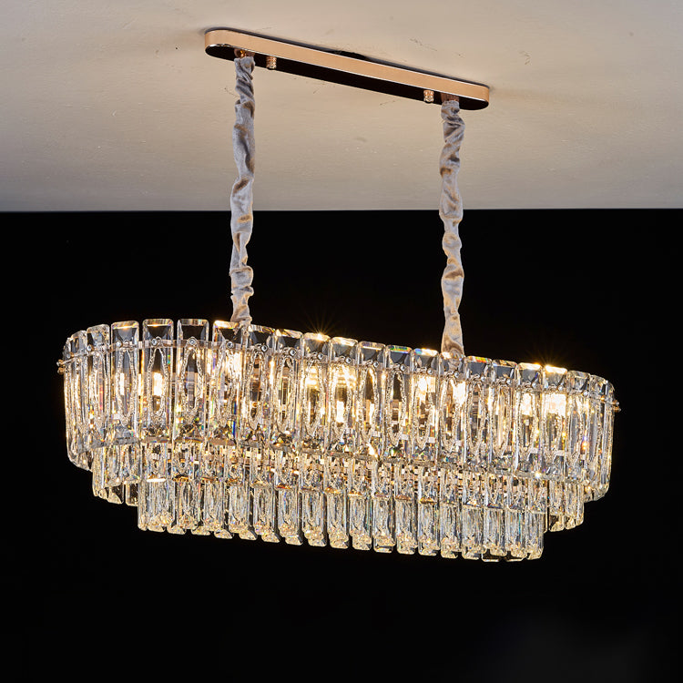 WOMO Tiered Crystal Chandelier-WM3038
