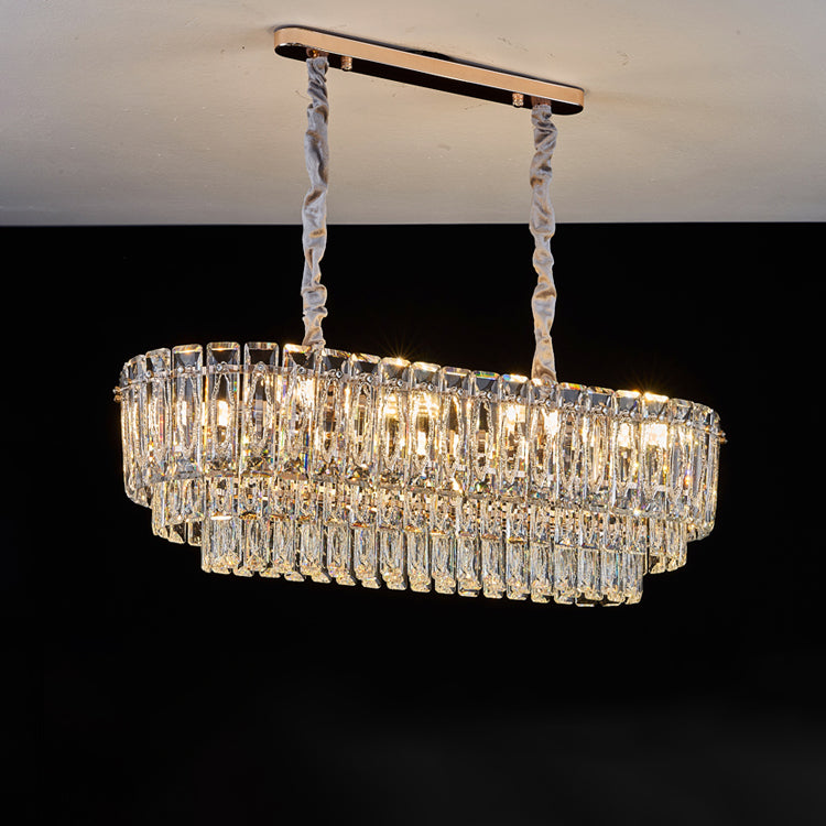 WOMO Tiered Crystal Chandelier-WM3038