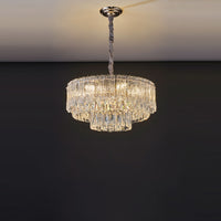 WOMO Tiered Round/Oval Crystal Chandelier-WM3039