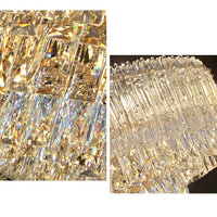 WOMO Tiered Round/Oval Crystal Chandelier-WM3039