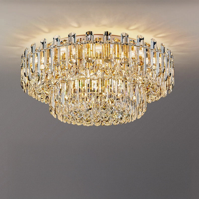 WOMO Crystal Flush Mount Ceiling Light-WM3041