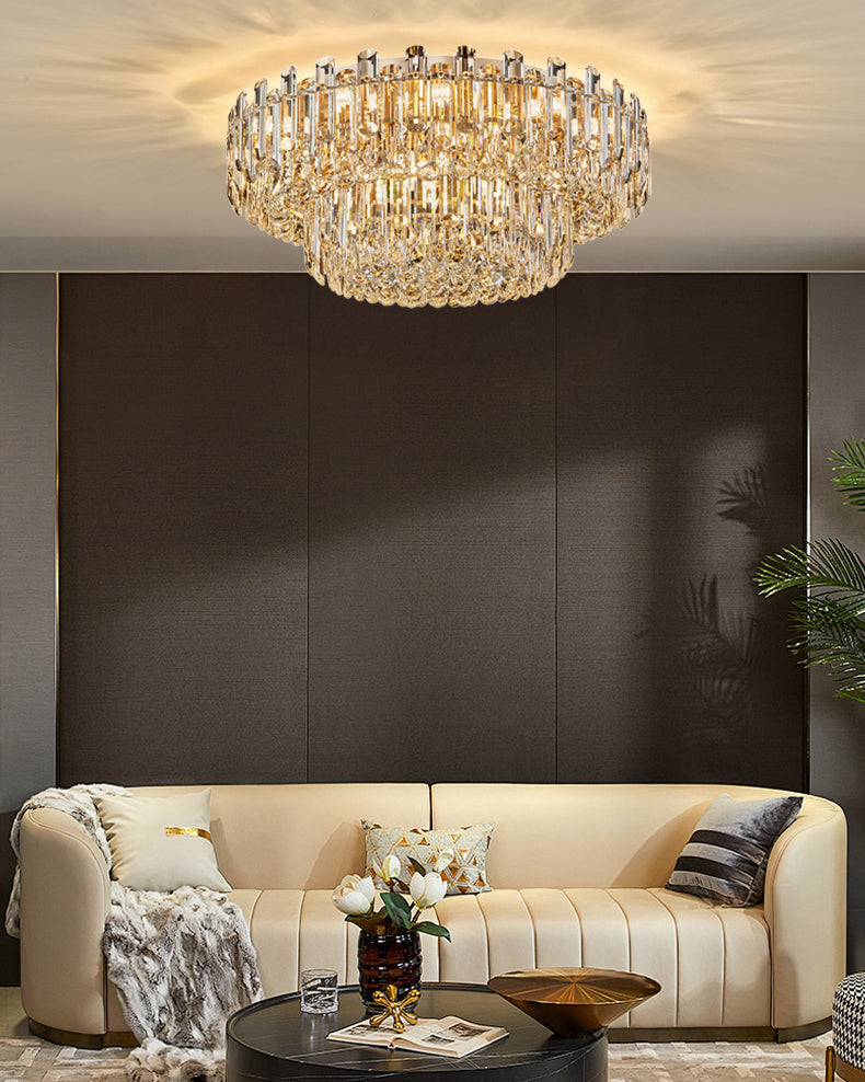 WOMO Crystal Flush Mount Ceiling Light-WM3041