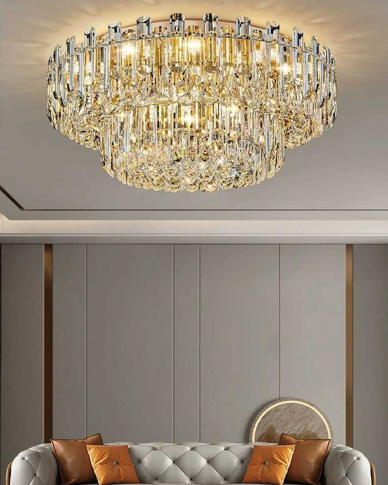 WOMO Crystal Flush Mount Ceiling Light-WM3041