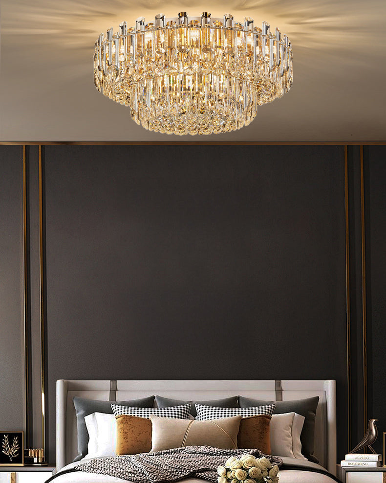 WOMO Crystal Flush Mount Ceiling Light-WM3041