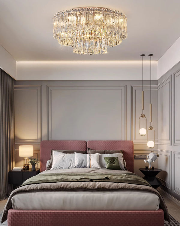 WOMO Crystal Flush Mount Ceiling Light-WM3042