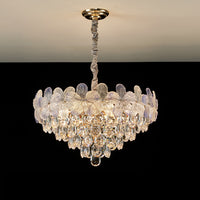WOMO Gold Flower Crystal Chandelier-WM3043