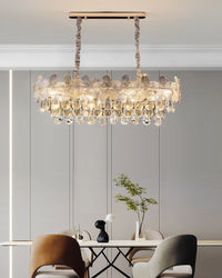 WOMO Gold Flower Crystal Chandelier-WM3043